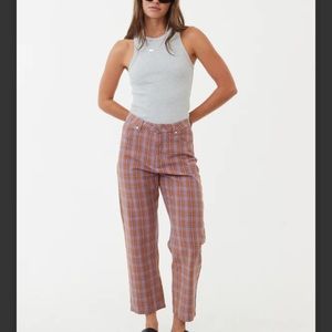 Afends plaid Shelby crop